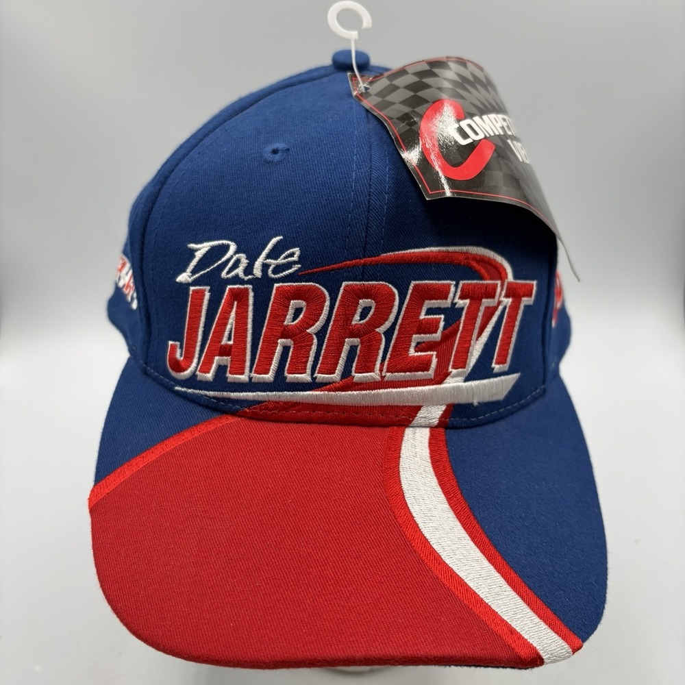 Vtg Dale Jarrett Hat Snapback Cap 88 NASCAR 2000 Competitors Swirl Spellout NWT